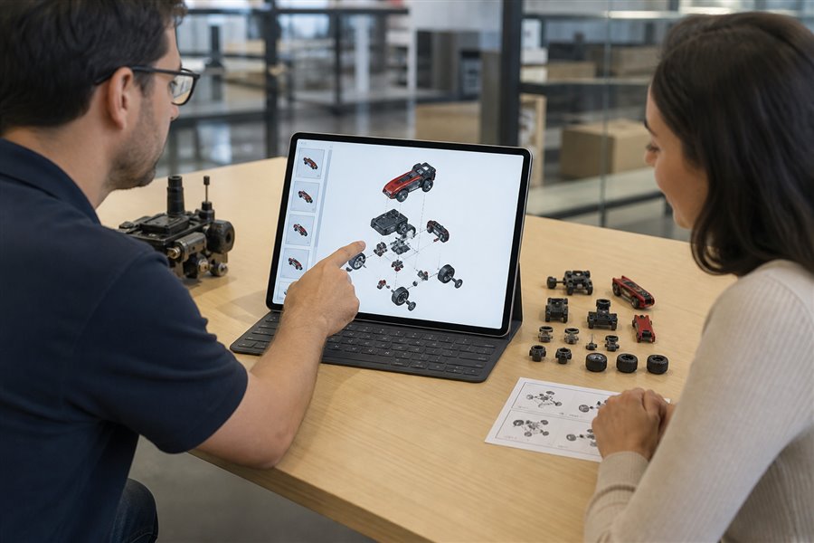 Assembly instructions and customer support scenario